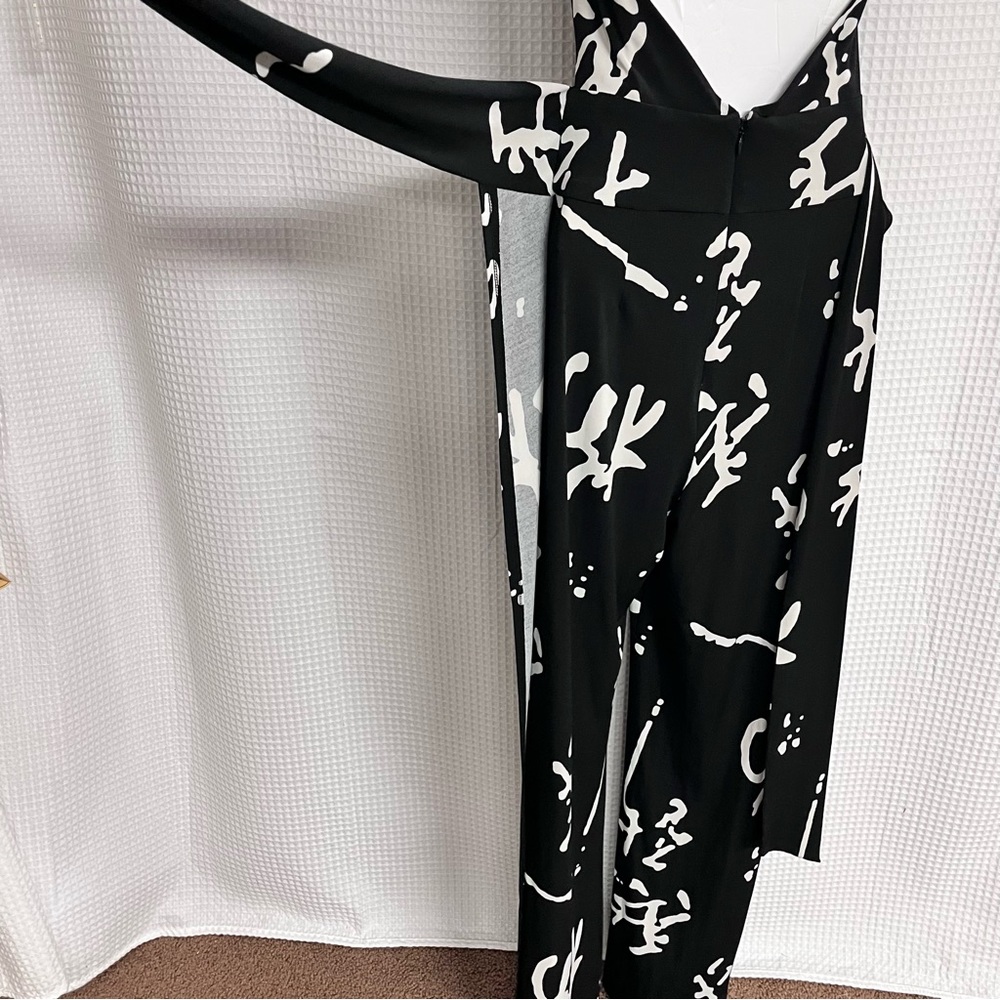 Cache ladies Black and White Jumpsuit size small - Picture 7 of 9